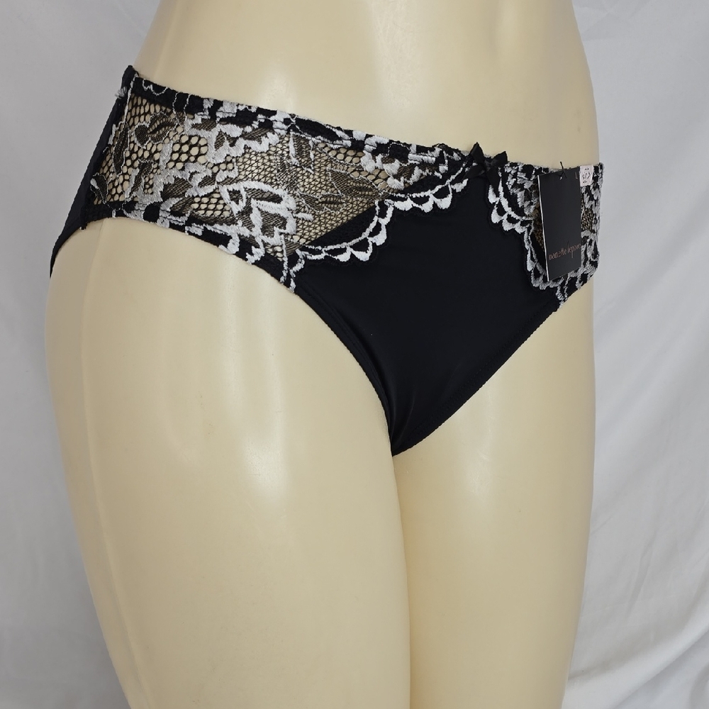Nanette Lepore Black and White Lace Panties